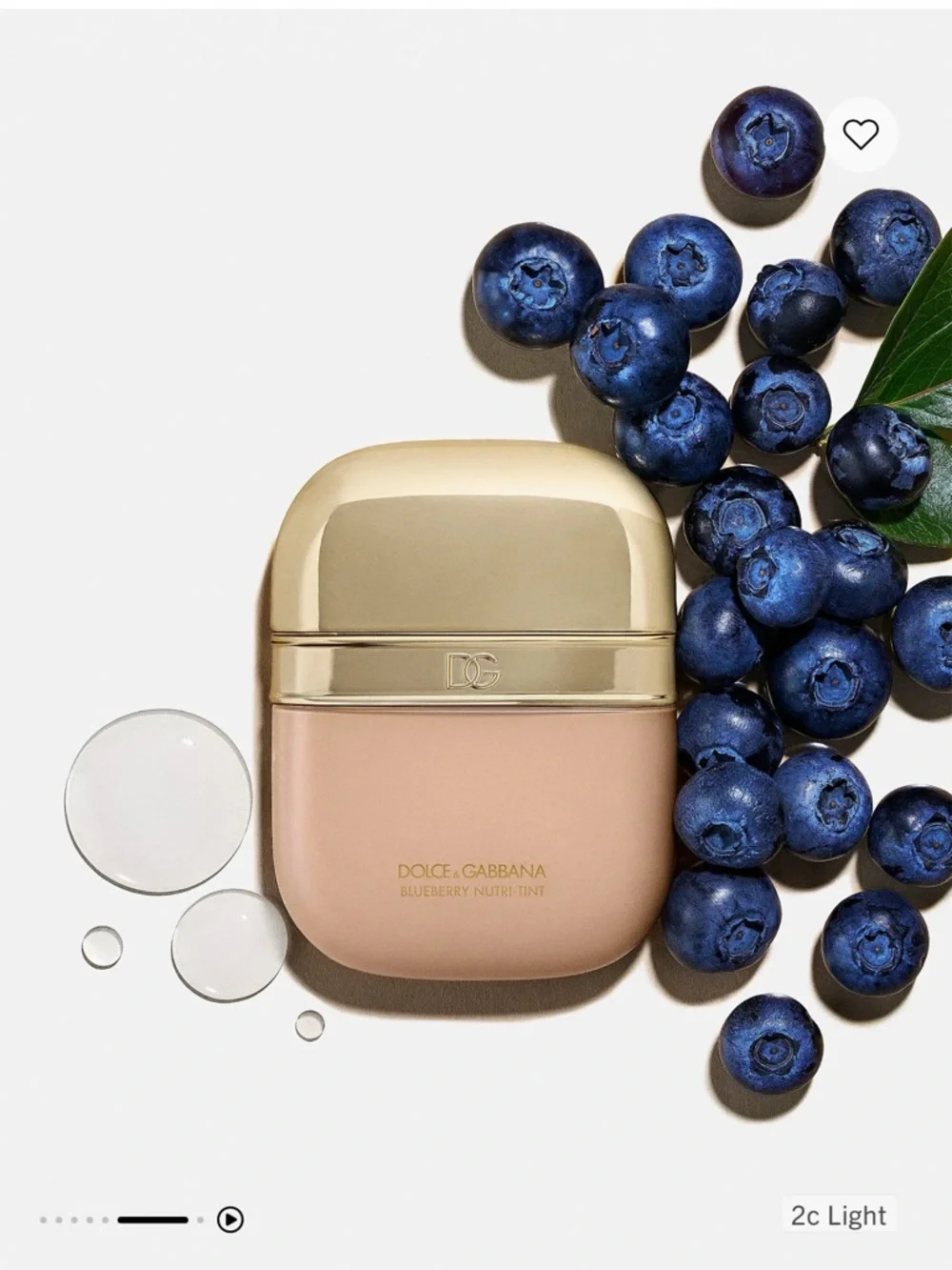 Luminous,Dolce&Gabbana Blueberry Nutri-Tint in Shade 2C light